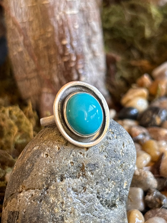 Sleeping Beauty Turquoise Ring | Adjustable
