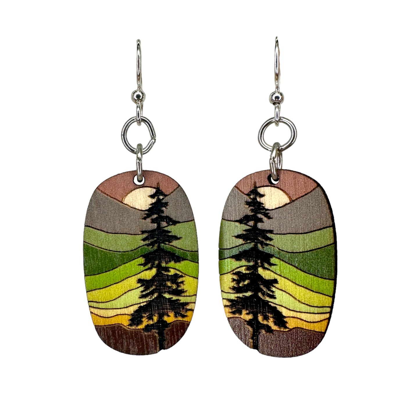 Green Tree Earrings | Botanicals & Nature