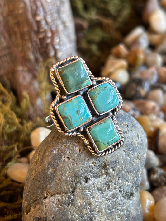 Turquoise Ring | Adjustable