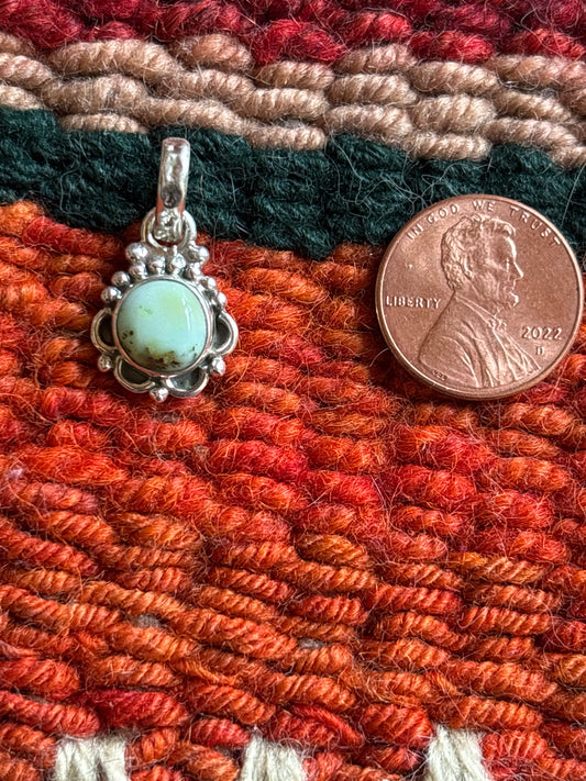 Tiny Palomino Turquoise Pendant