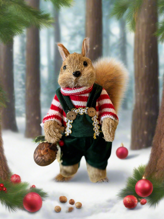 Holiday Squirrel 10”