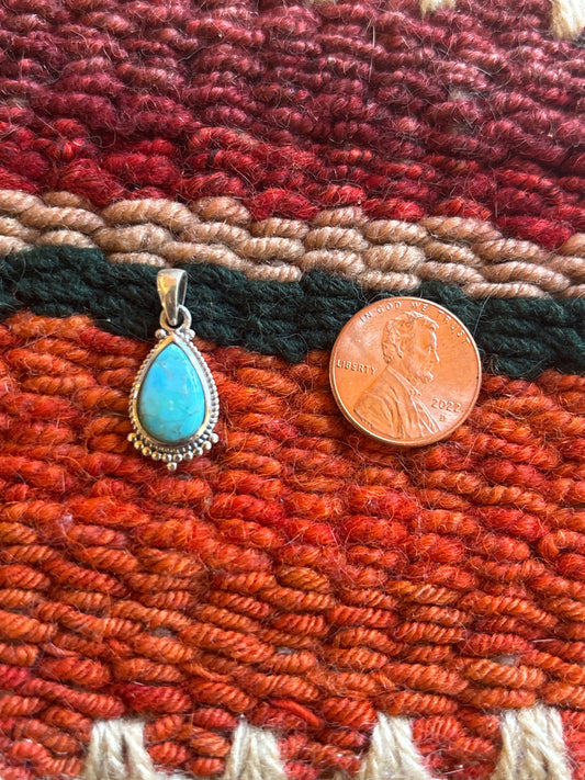 Tiny Turquoise Pendant