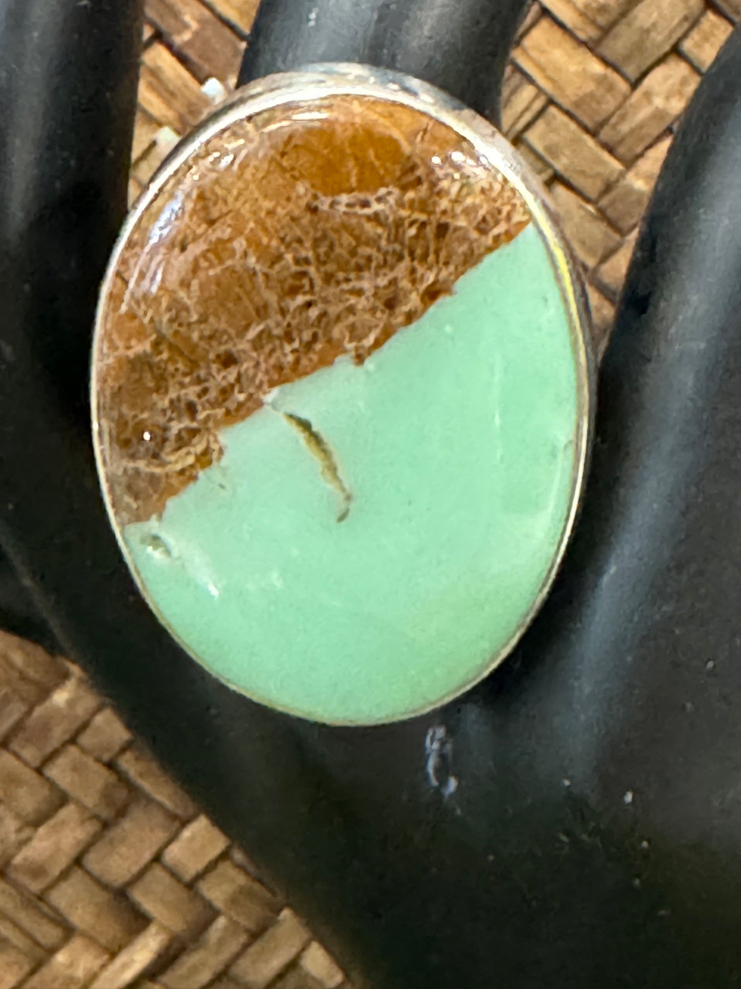 Chrysoprase Ring | Adjustable