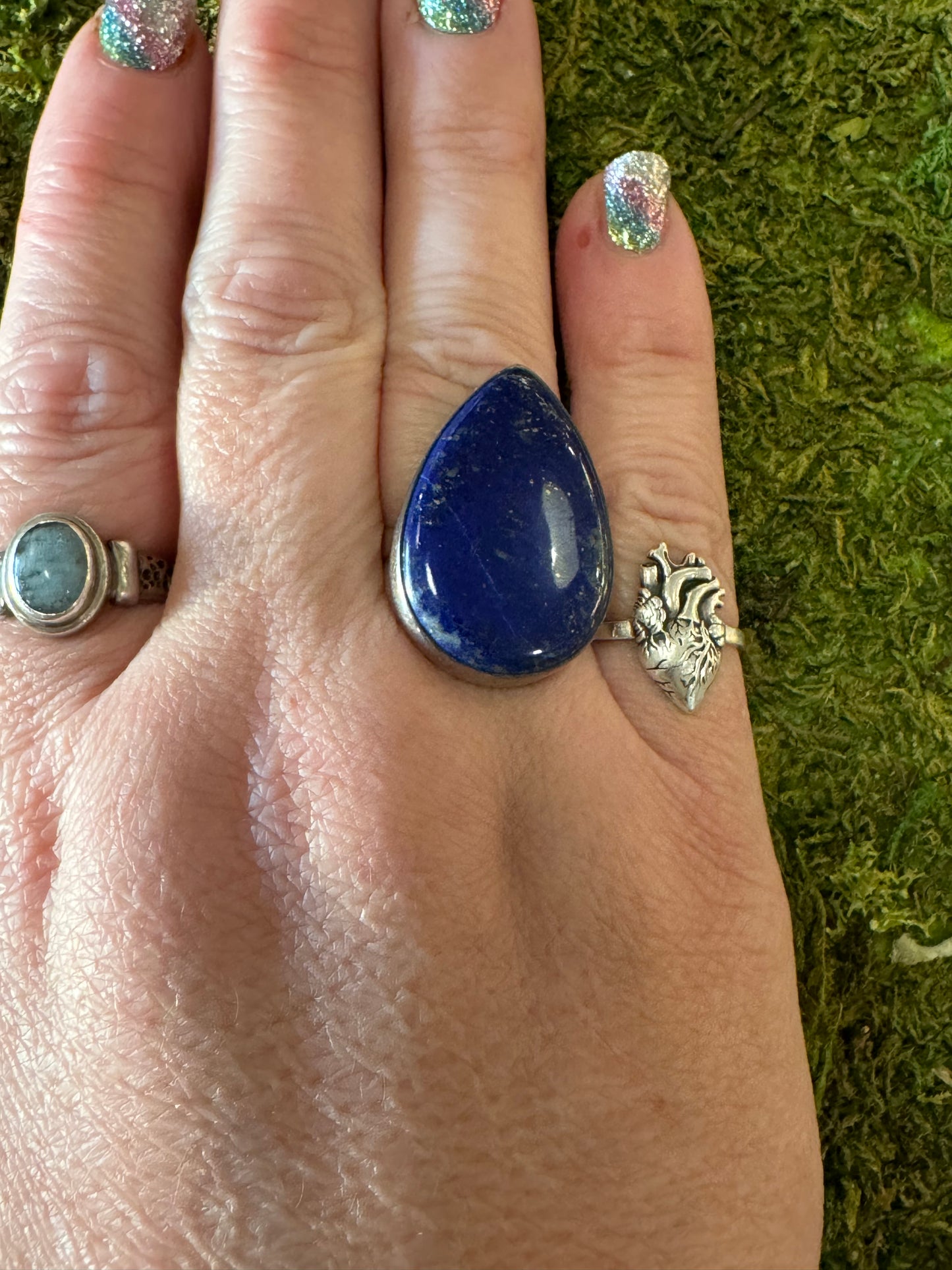 Lapis Lazuli Ring | Adjustable