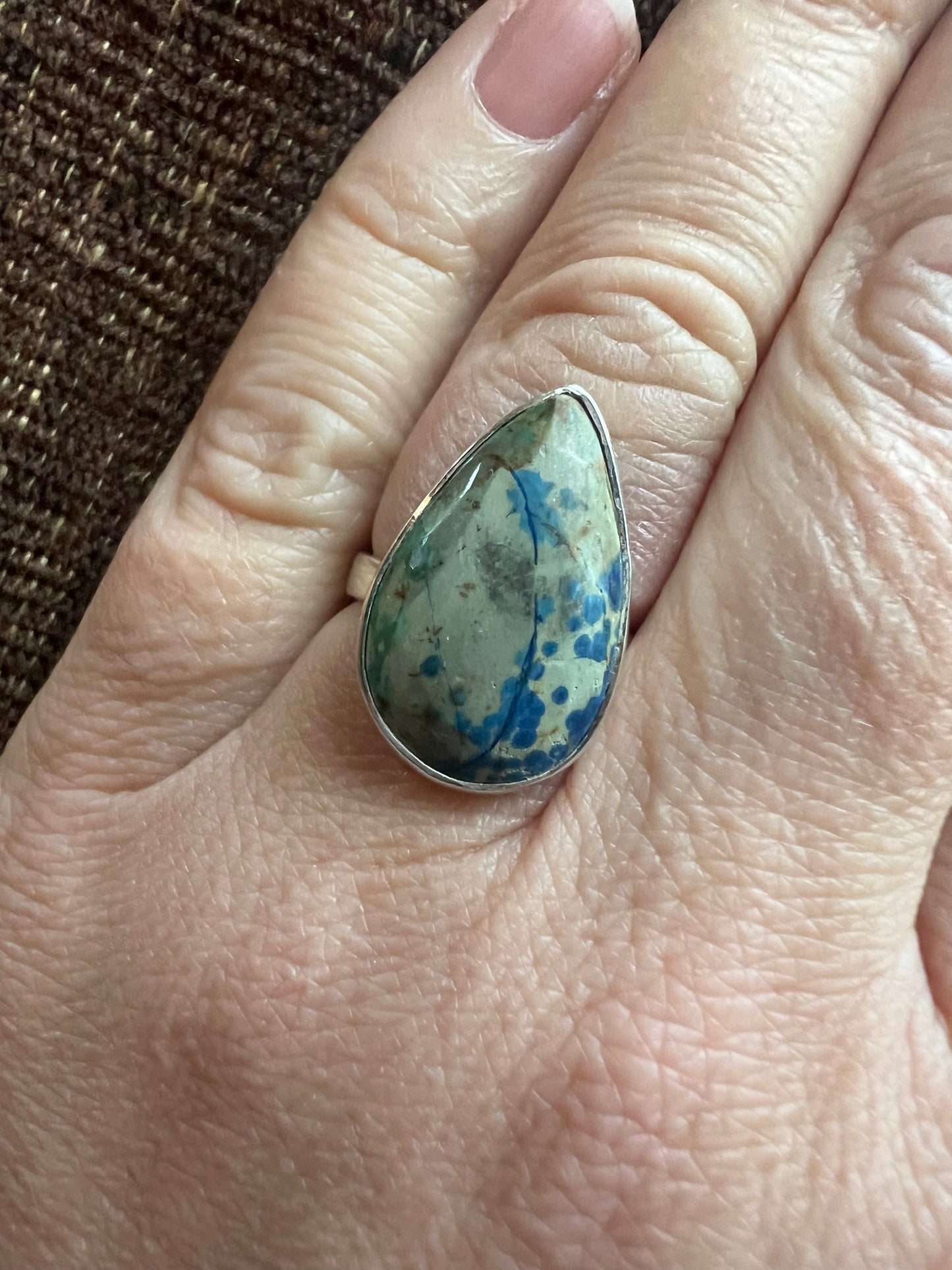 Azurite Congo Ring | Size 7