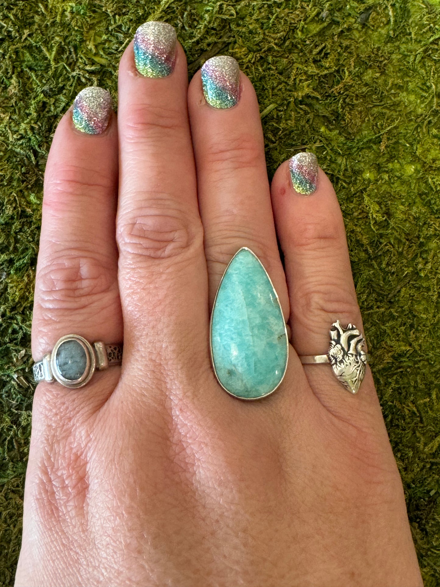 Amazonite Ring | Adjustable