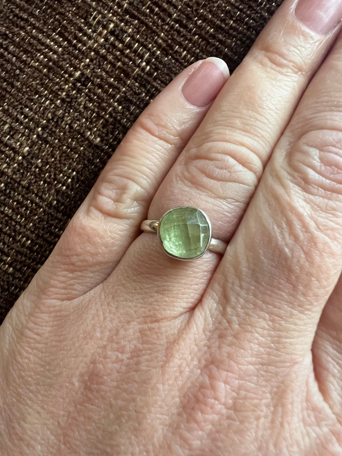 Green Garnet Ring | Size 8