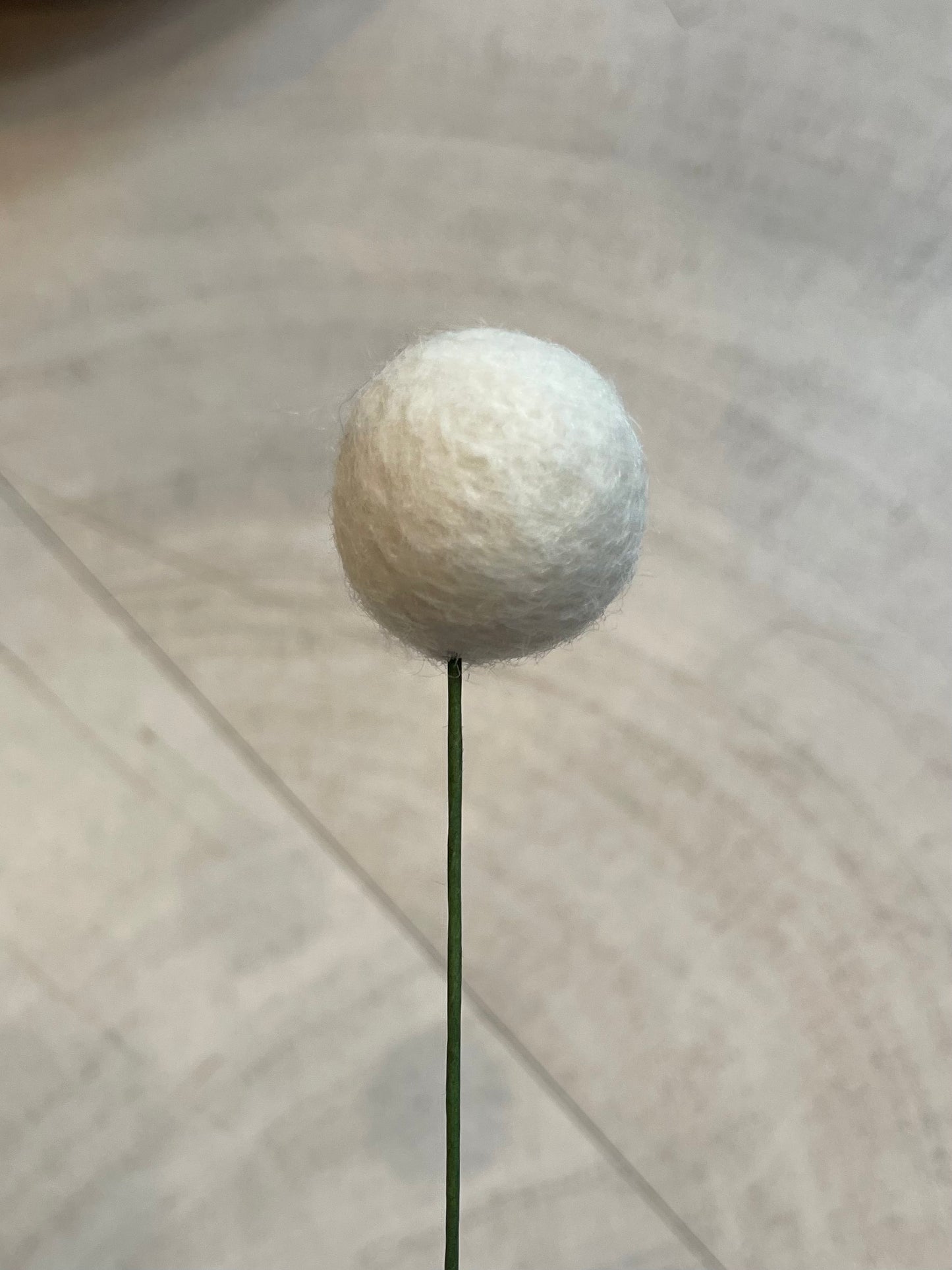 Billy Ball Felt Flower Stem