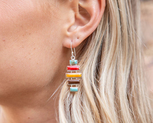 Bar Earrings (Sterling)