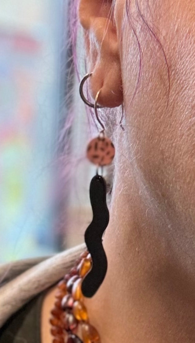 Punk Acrylic Wave Earrings