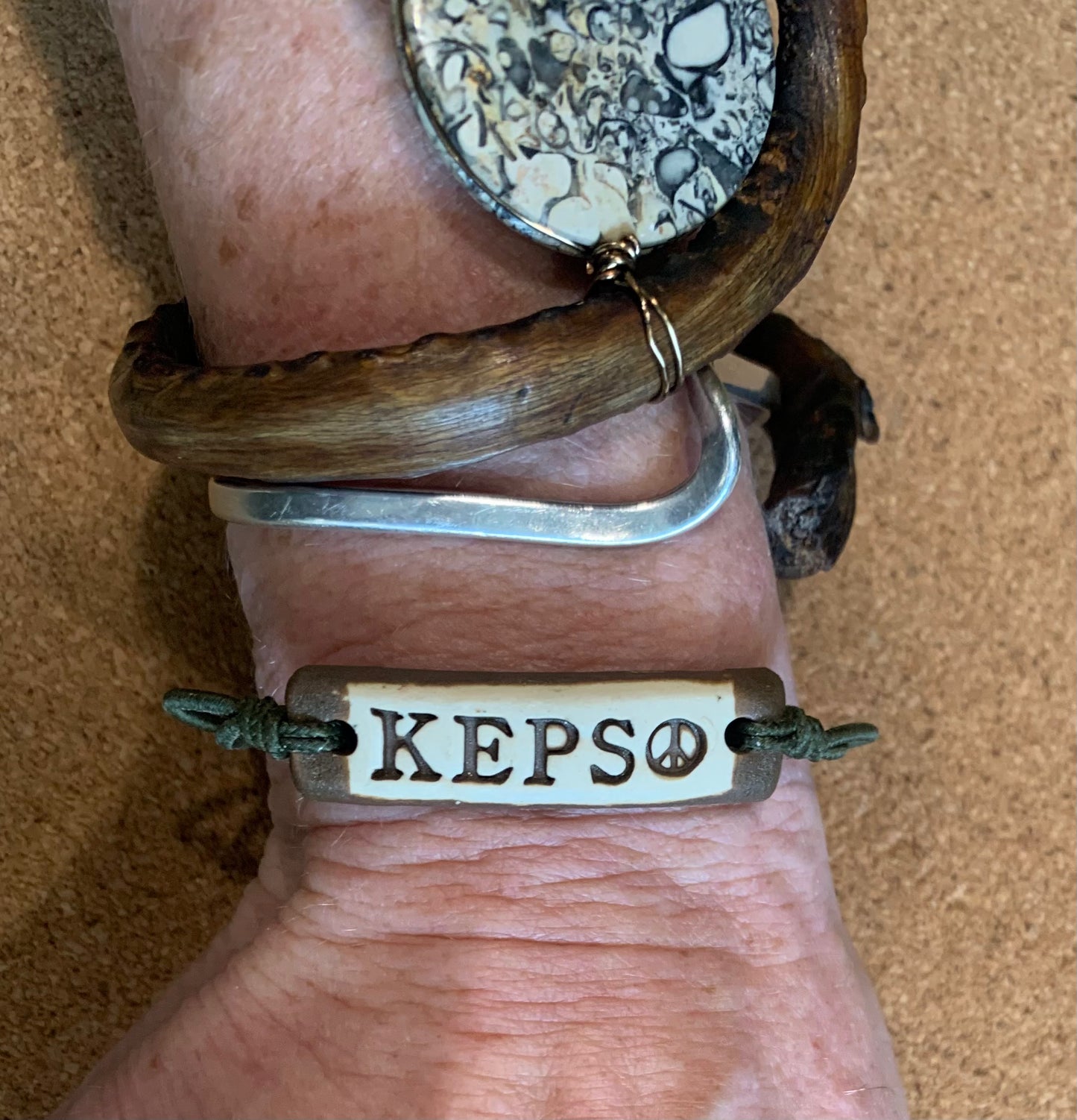 KEPS custom stamped bracelet