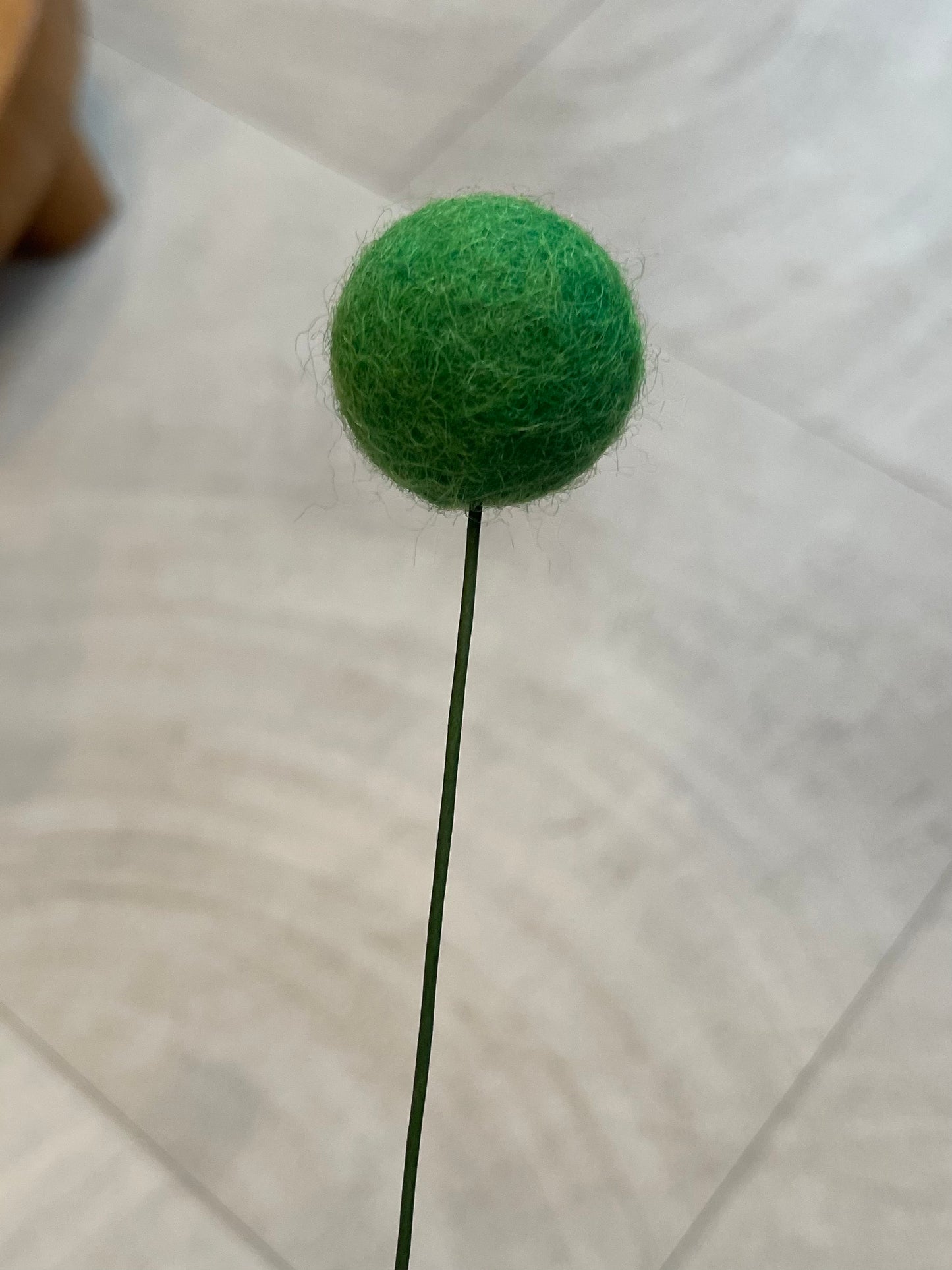 Billy Ball Felt Flower Stem