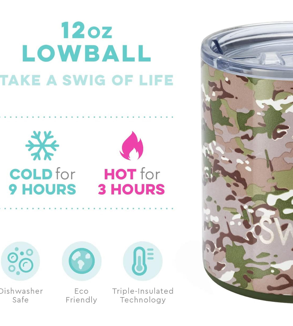 Duty Calls 12oz Lowball Tumbler by Swig