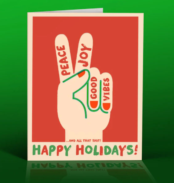 Happy Holidays Peace Card