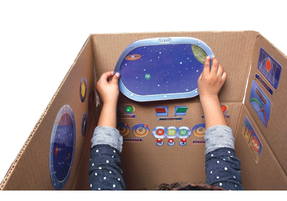 Spaceship | Pretend Play Reusable Stickers