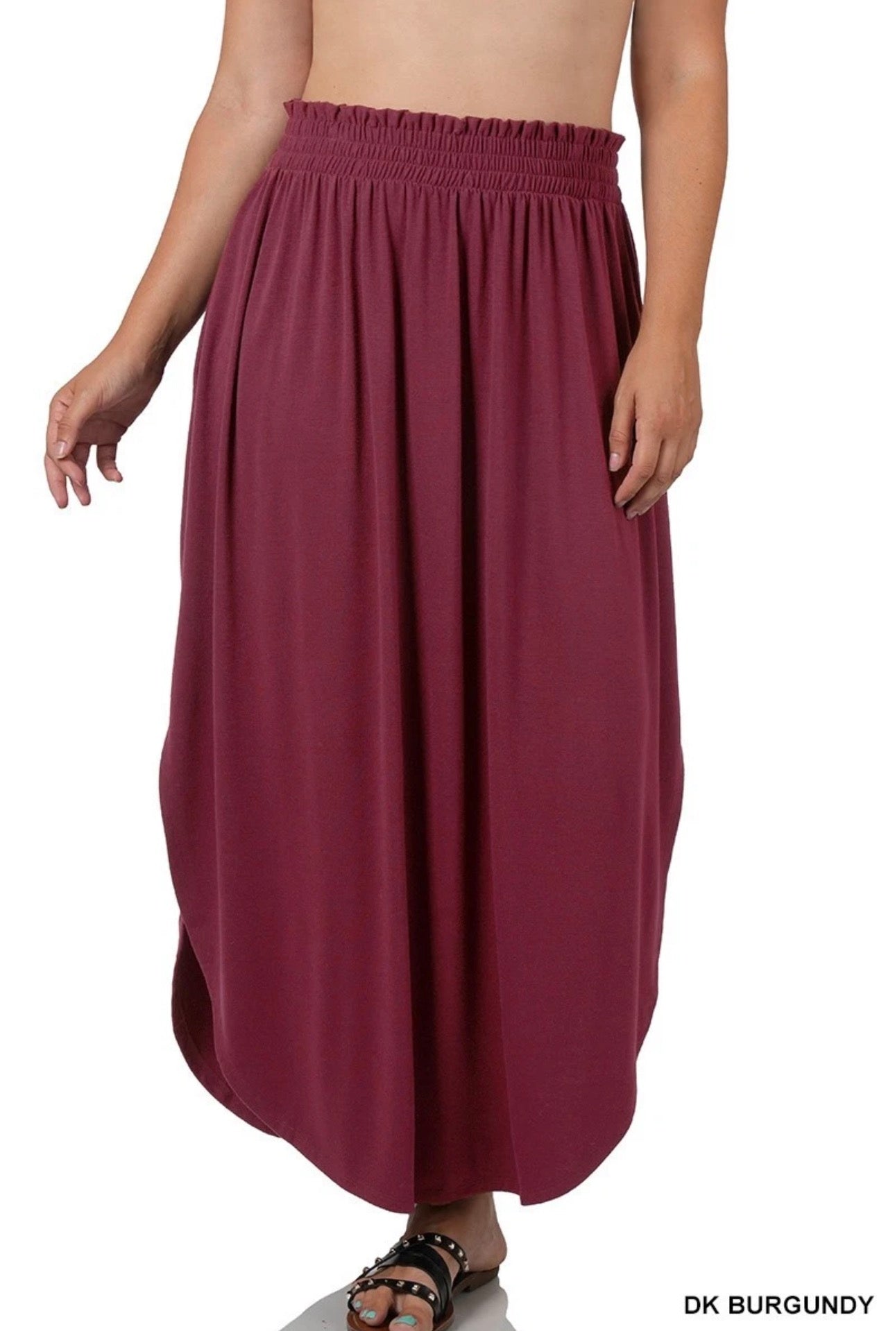 Dark Burgundy Skirt