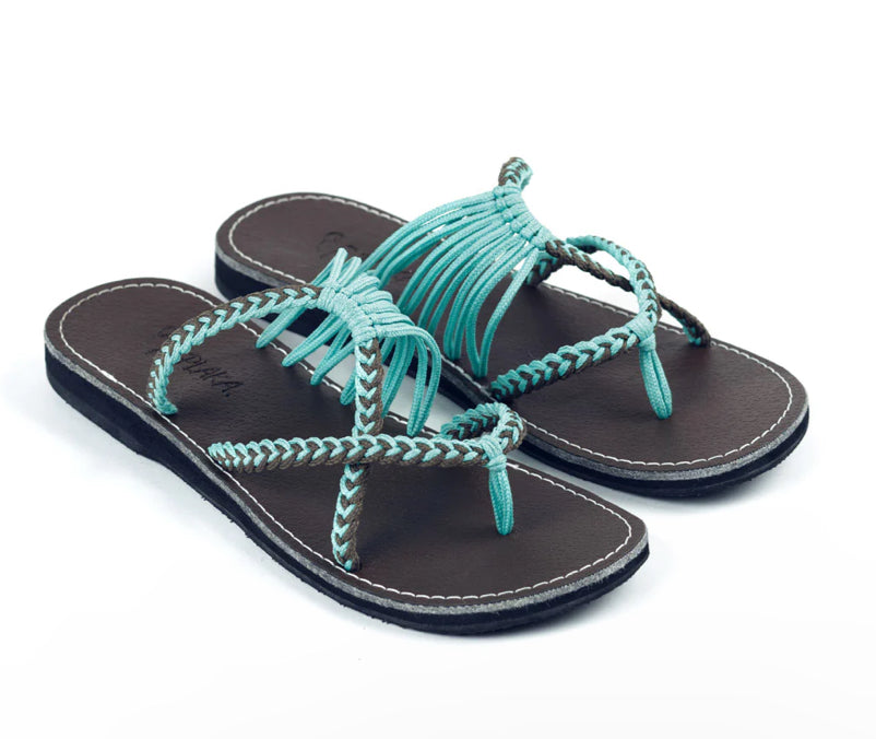 Plaka Oceanside Sandals | Teal