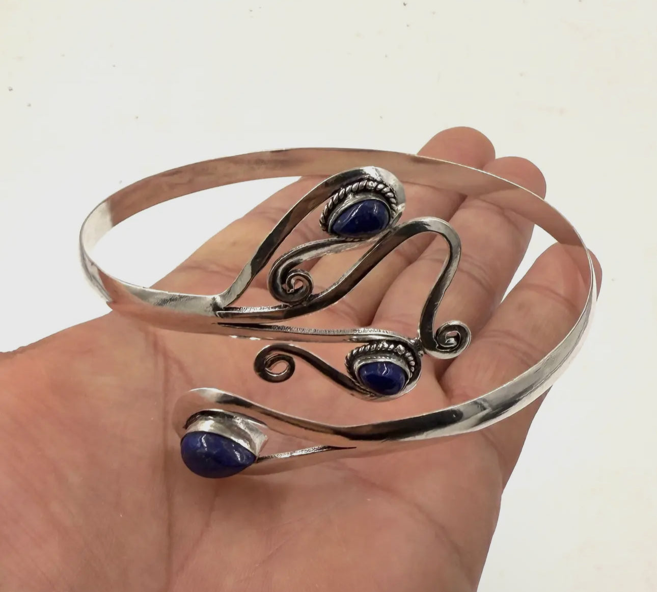 Handcrafted Arm Cuff Bracelet Armlet Armband With Stones