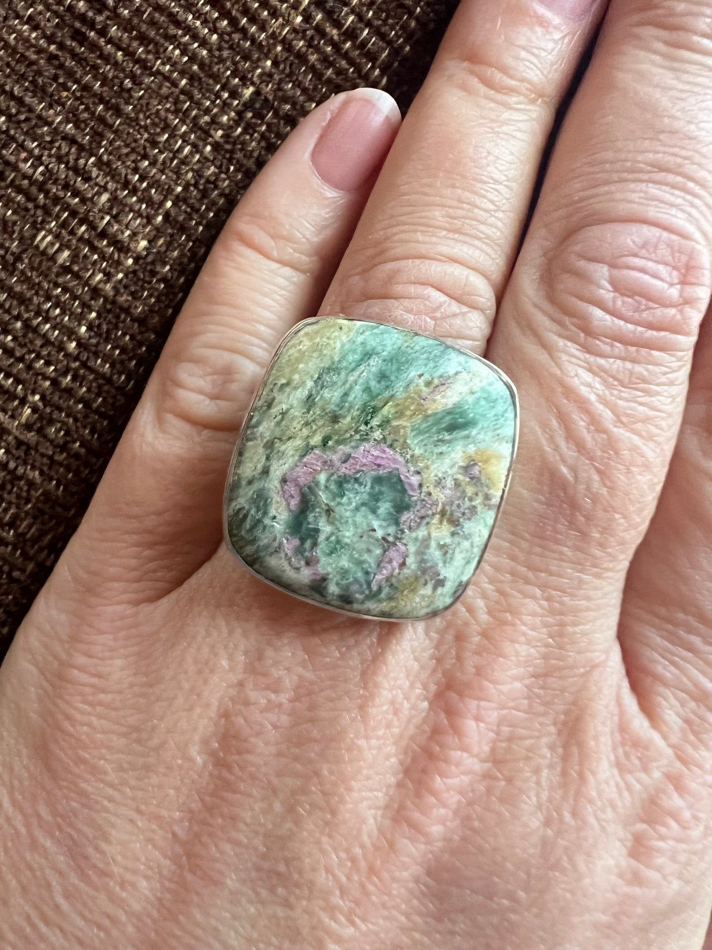 Ruby Fuchsite Ring | Adjustable