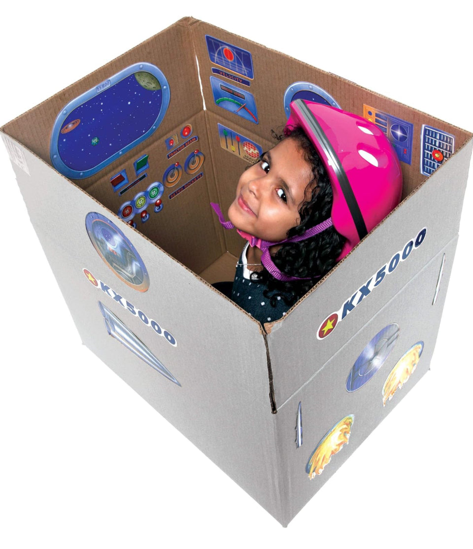 Spaceship | Pretend Play Reusable Stickers