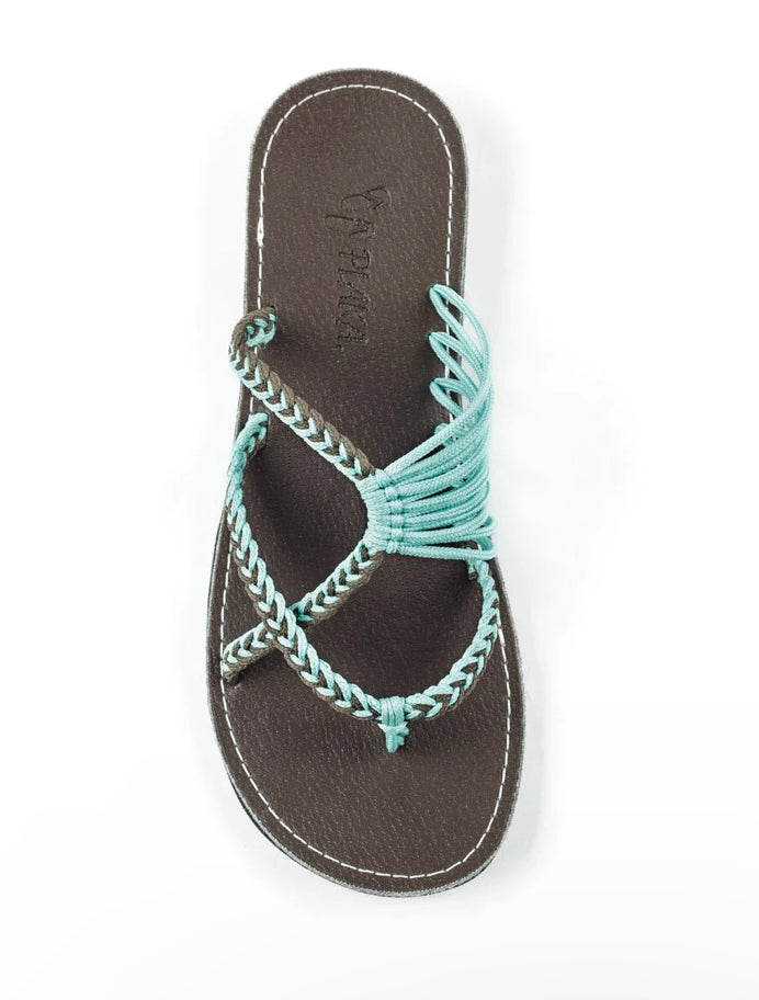 Plaka Oceanside Sandals | Teal