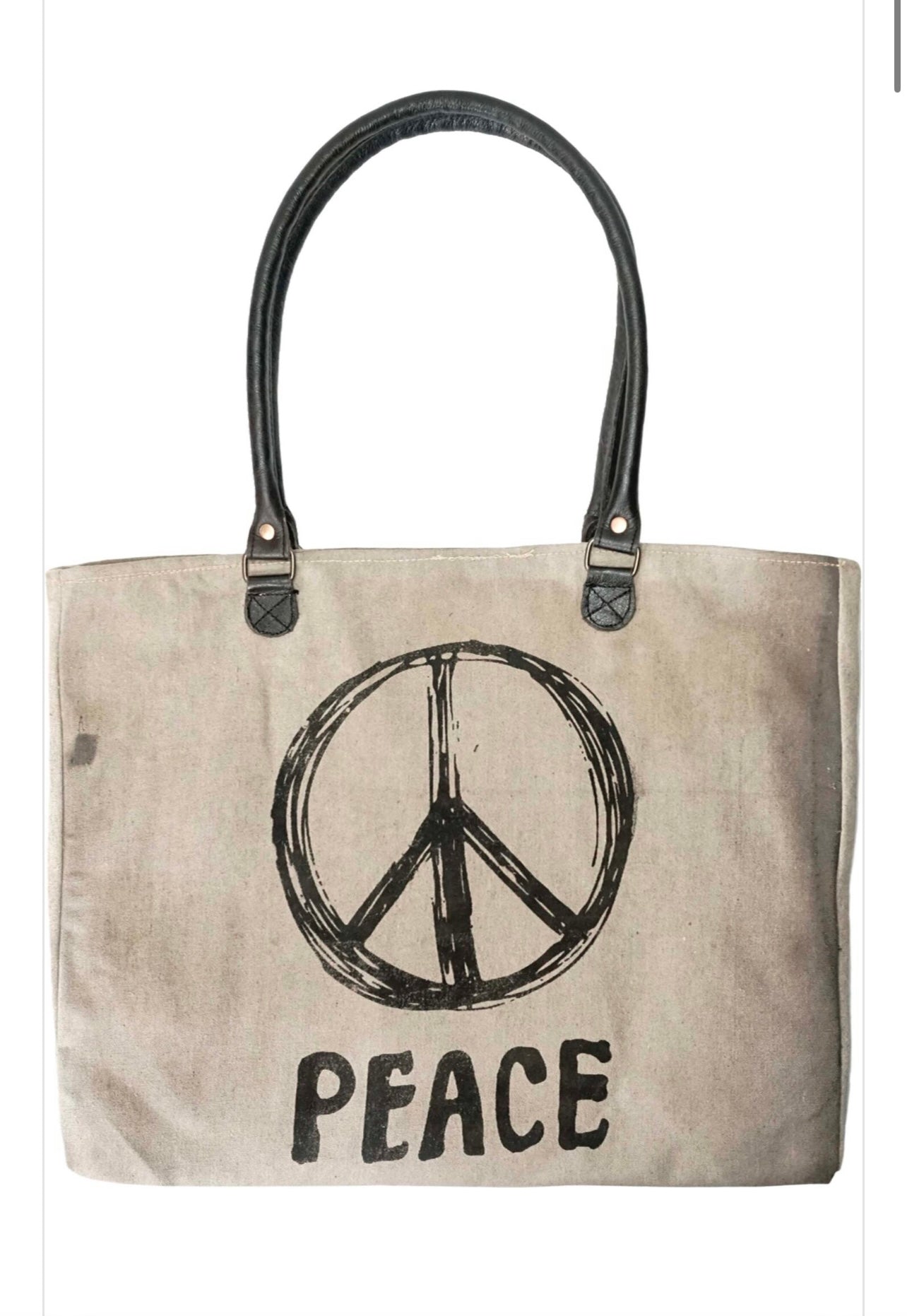 Peace Sign Recycled Market Tote