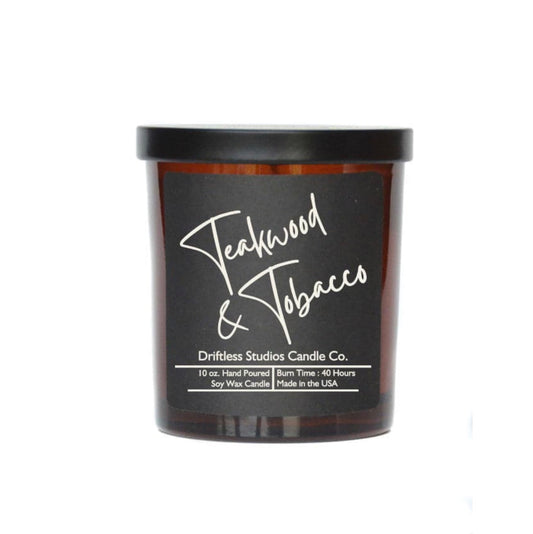 Teakwood & Tobacco Soy Candle | Driftless Studio