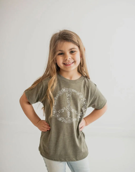 Pollinator Peace Sign T Shirt | Kids
Graphic Tee