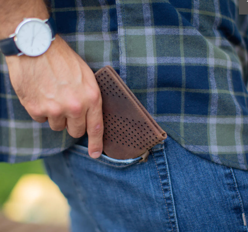 PX Men’s Brown Leather Wallet