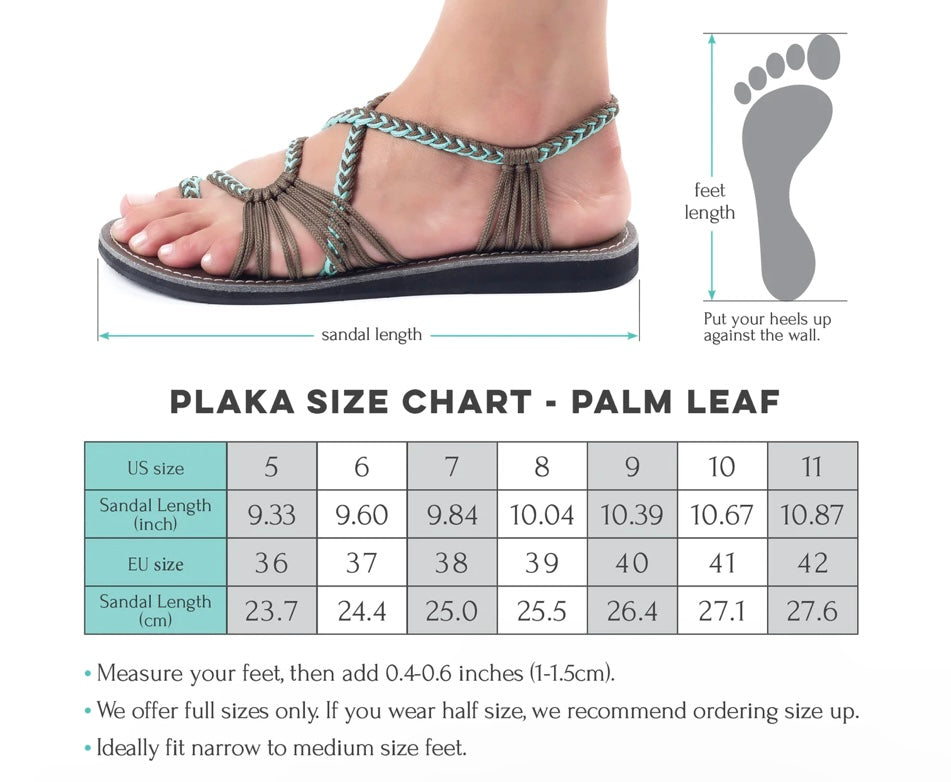 Plaka Palm Leaf Sandals