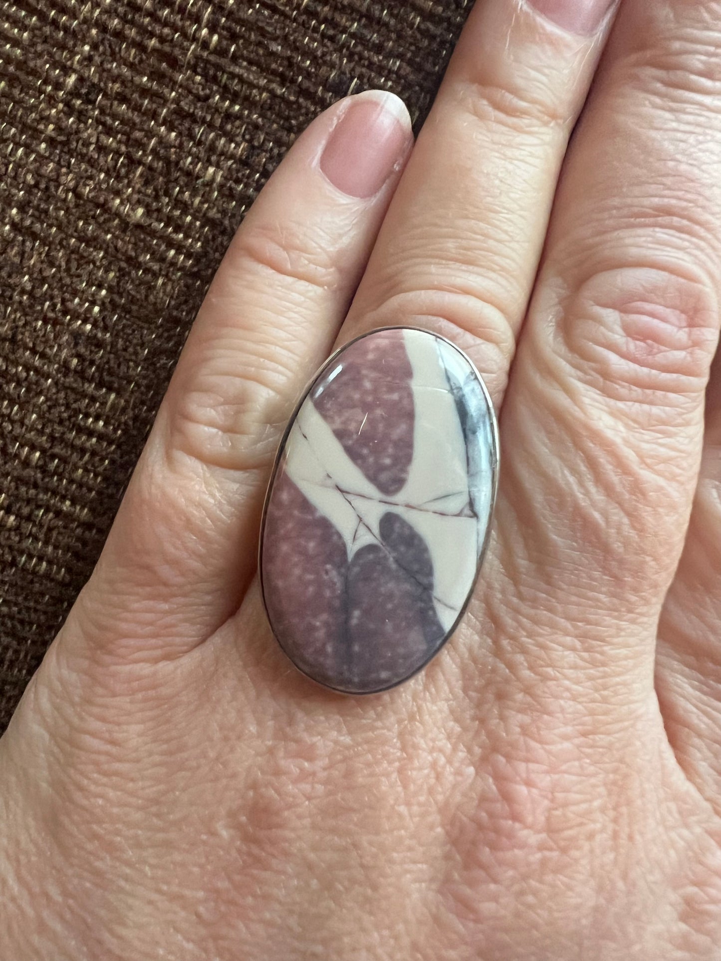 Porcelain Jasper Ring | Size 9