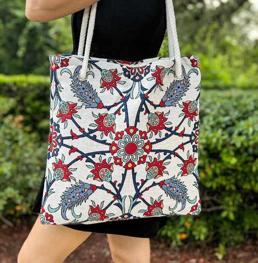 Umays Boho Tapestry Tote Bag