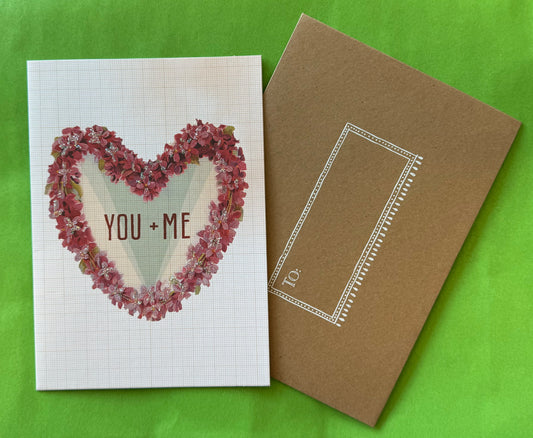 You + Me Card | by Papaya Art