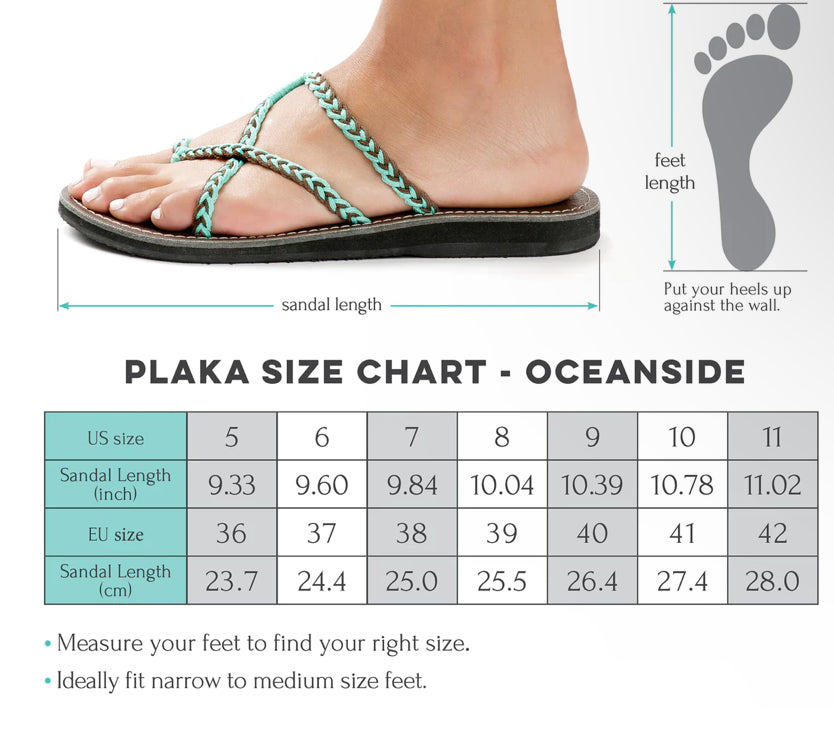 Plaka Oceanside Sandals | Teal