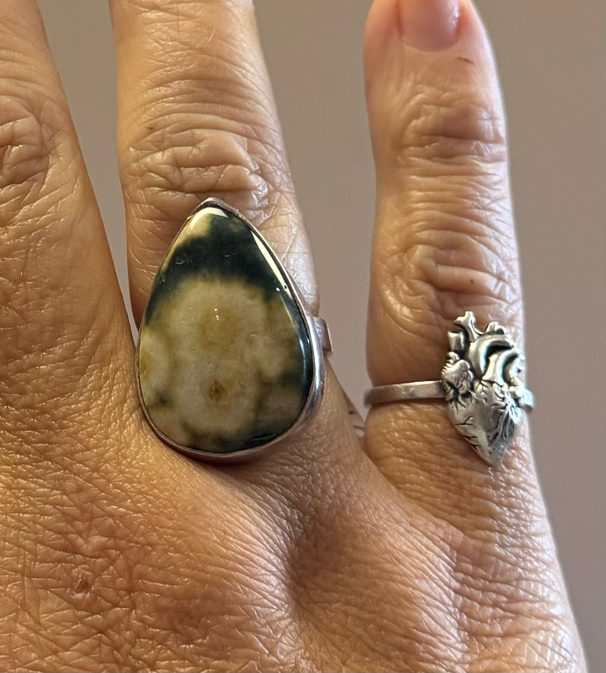 Ocean Jasper Ring | Adjustable