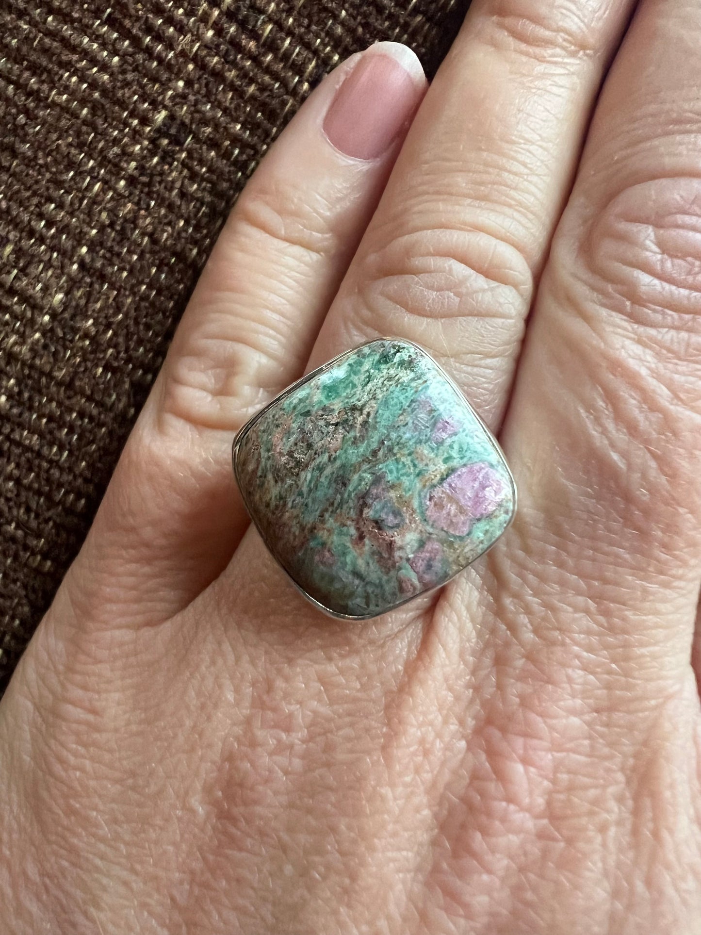 Ruby Fuchsite Ring | Adjustable