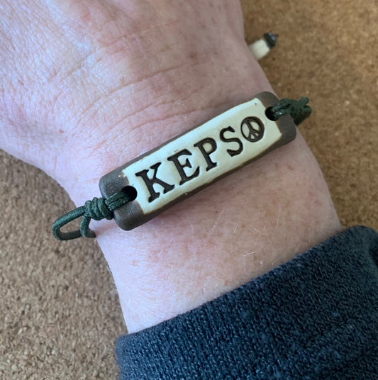 KEPS custom stamped bracelet