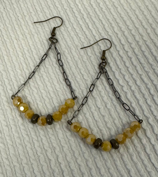 Glass Bead Chain Earrings | Lost & Found Trading Co.