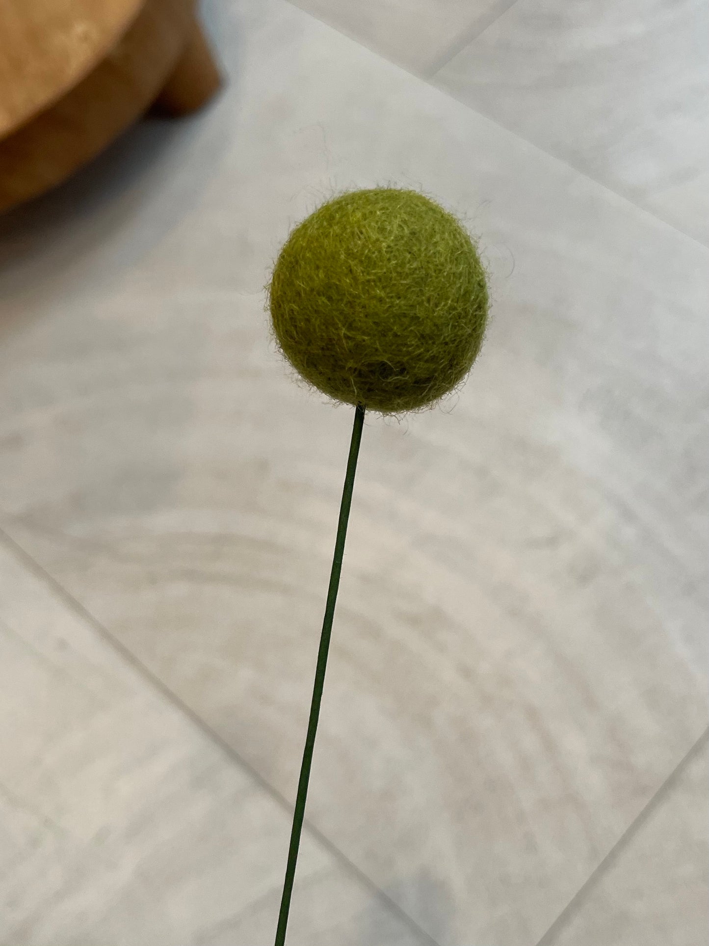 Billy Ball Felt Flower Stem