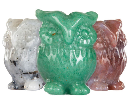 Gemstone Owls