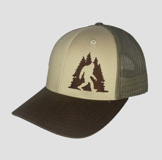 Sasquatch In Trees Trucker Hat