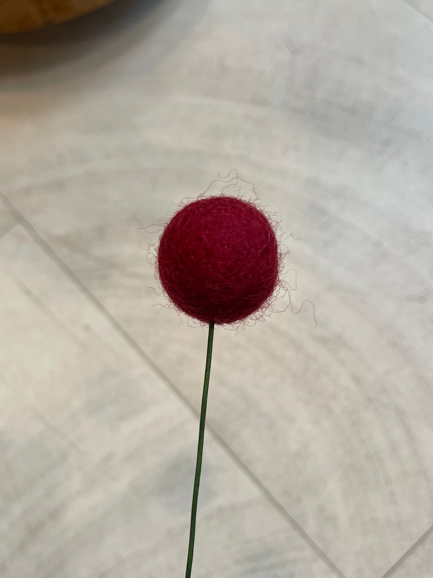 Billy Ball Felt Flower Stem