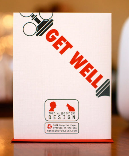 Get Well Soon Cards | Man vs. George Design