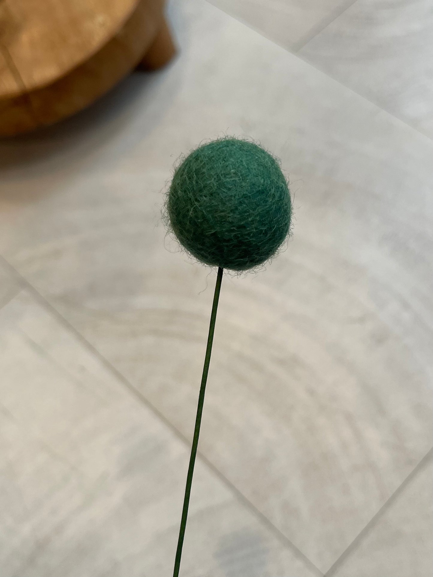 Billy Ball Felt Flower Stem