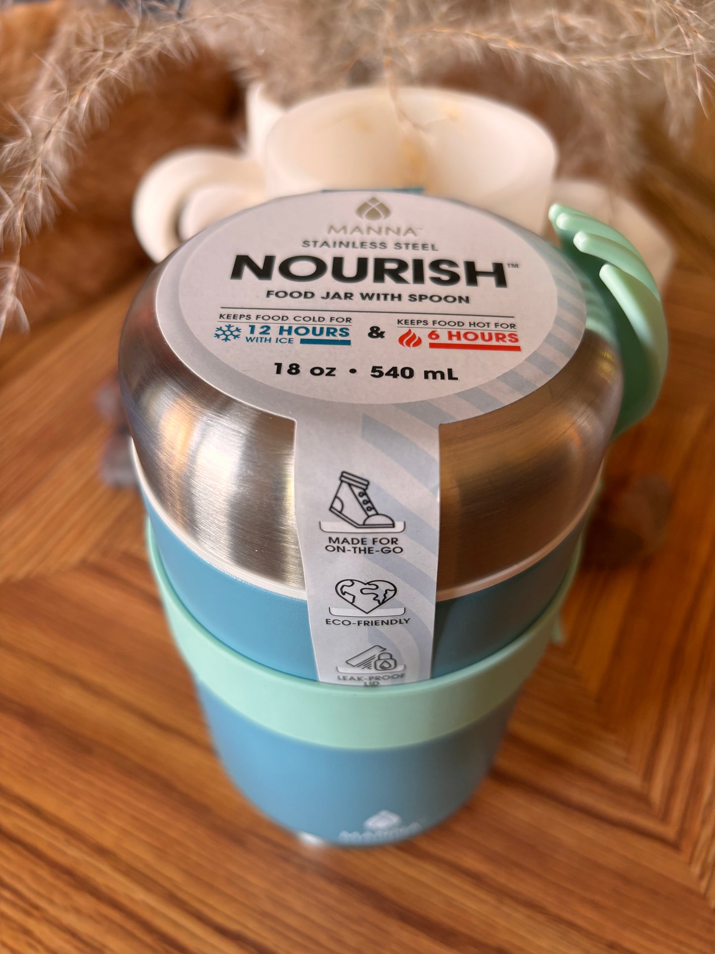 Nourish Stainless Steel Food Jar W/ Spoon