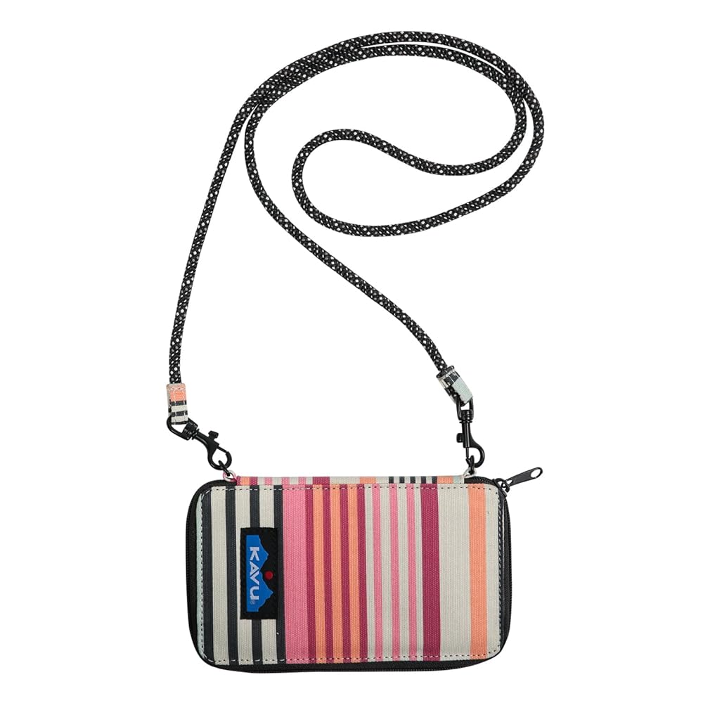 Kavu Go Time Midsummer Stripe Wallet Crossbody