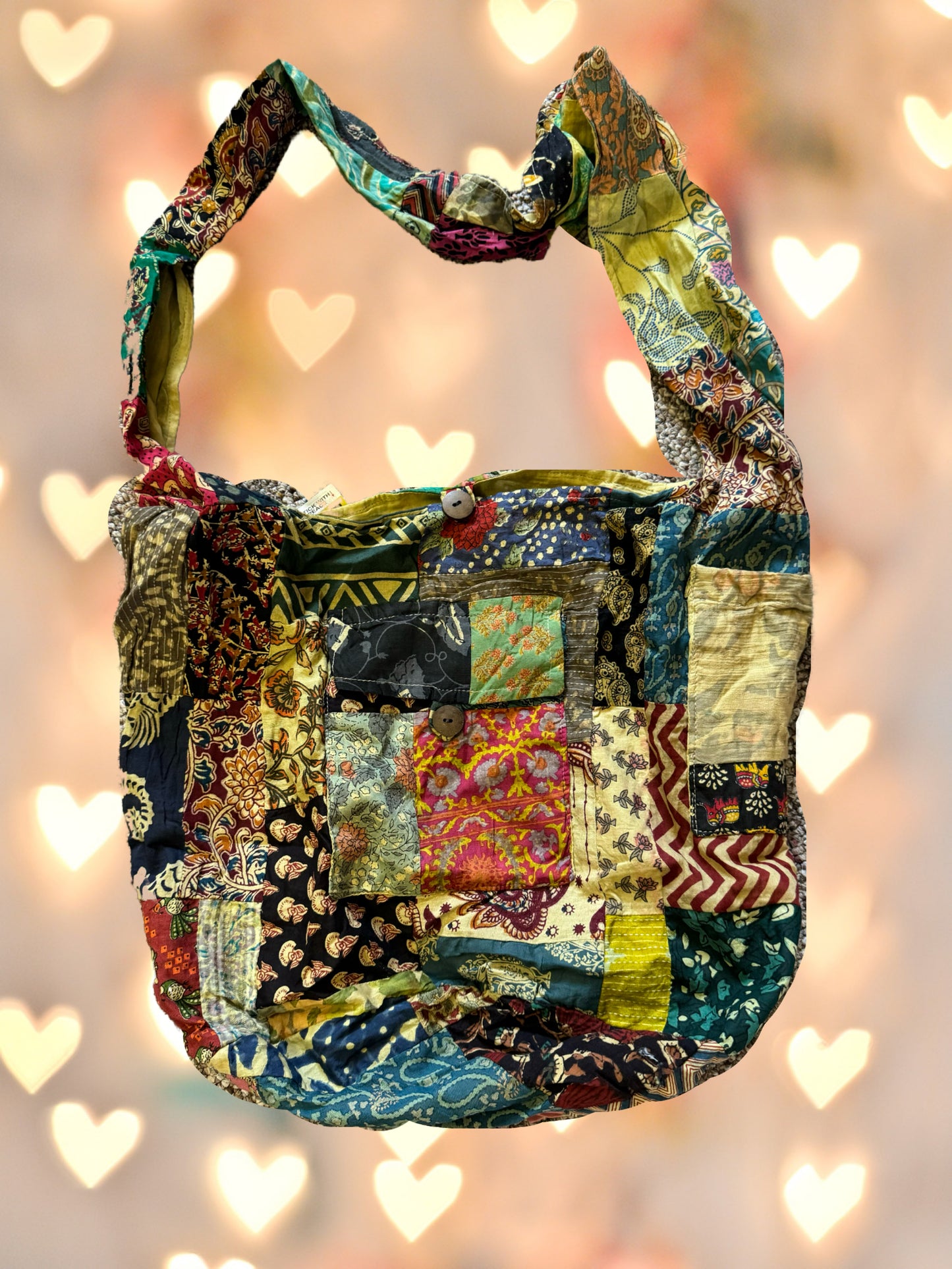 Patchwork Cotton Peddler Bag