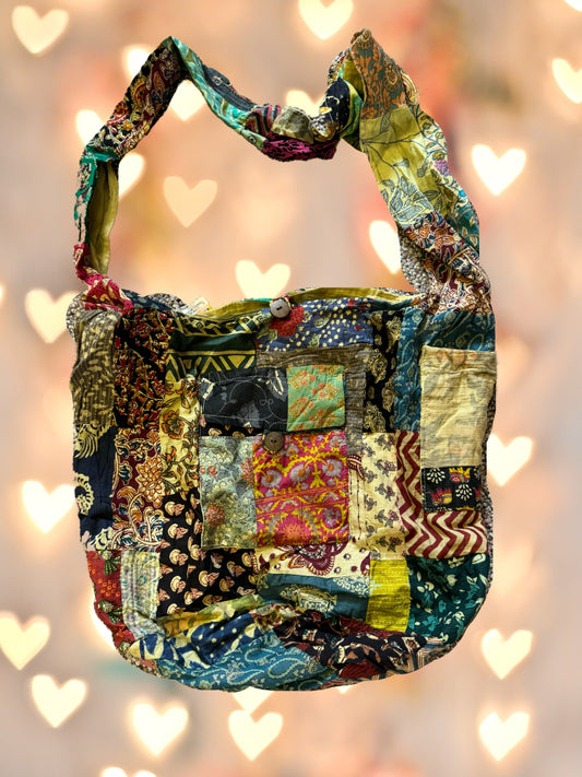 Patchwork Cotton Peddler Bag