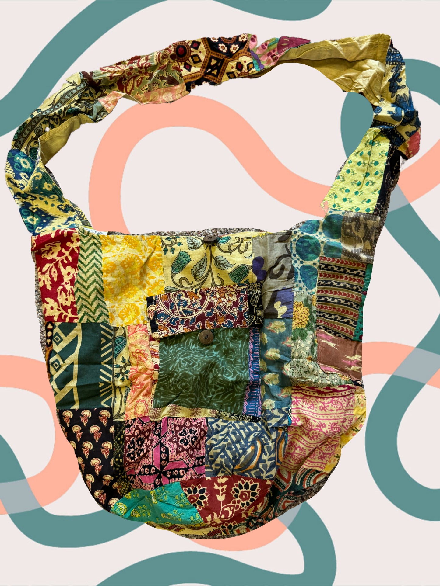 Patchwork Cotton Peddler Bag