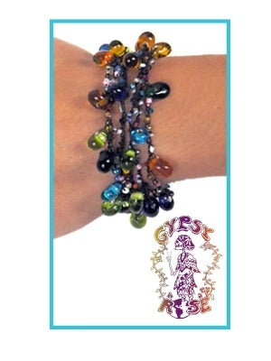 Shake Rattle & Roll Glass Bead Bracelet